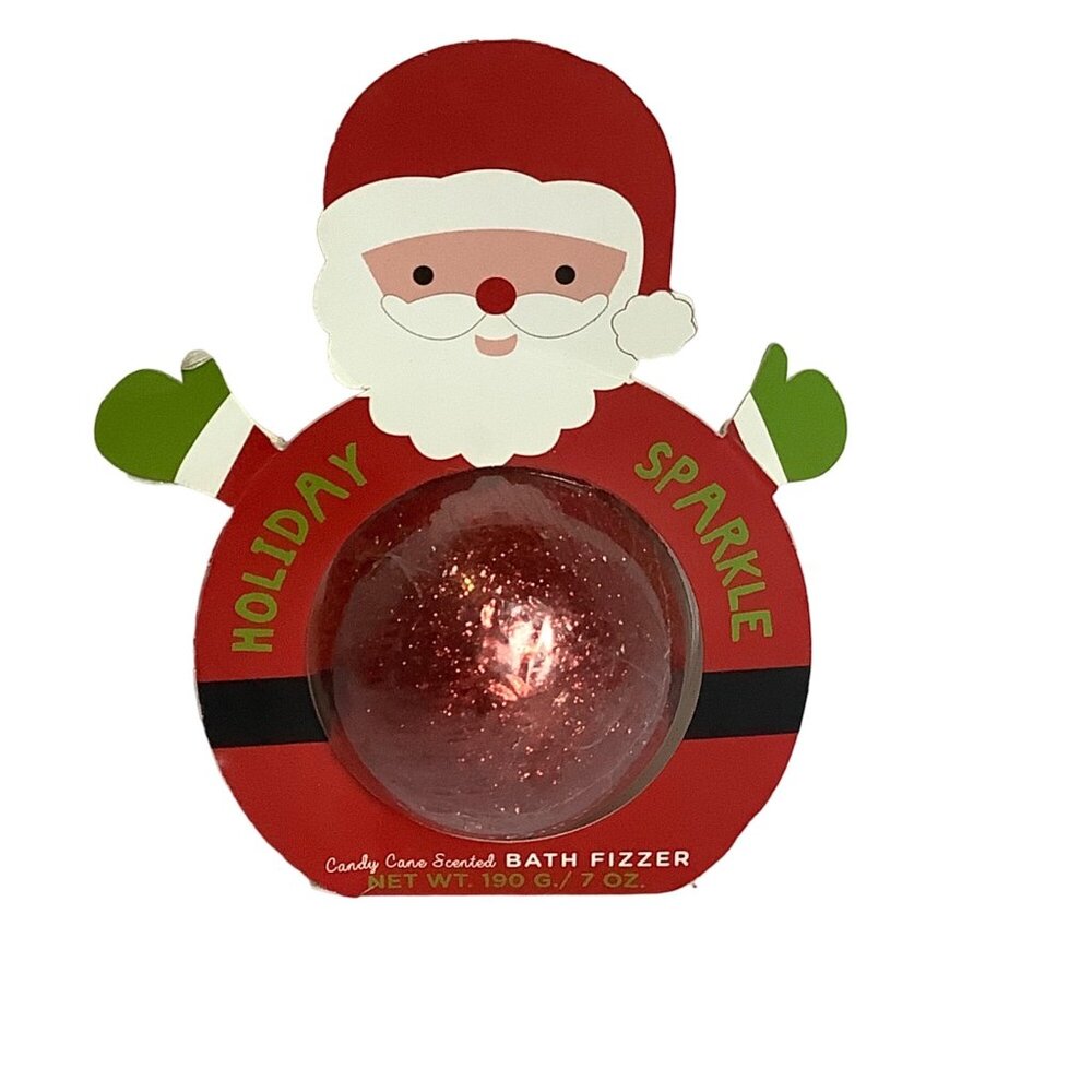 Cupcakes‎ & Cartwheels Holiday Sparkle Candy Cane Scented Bath Fizzer 7 oz.